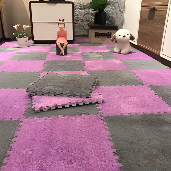 Tapis-Puzzle: Polymère de jeu en peluche douce pour enfants