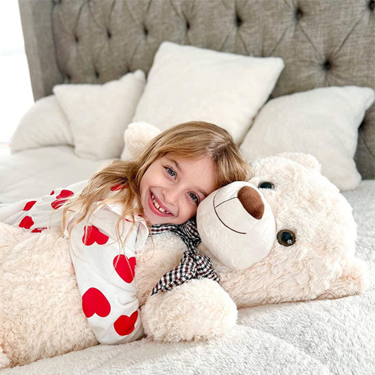 Ours en peluche doux pour enfants (105 cm)