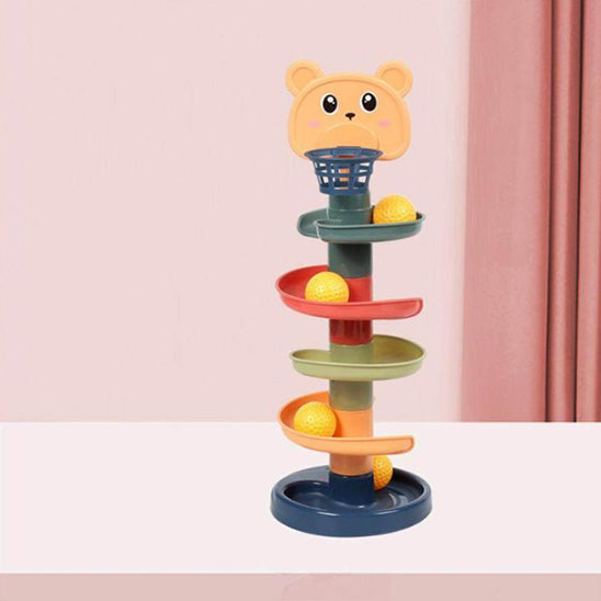 Jouet éducatif Montessori pour bébés boule rotative tour à poils jouet éducatif