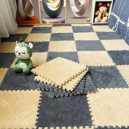 Tapis-Puzzle: Polymère de jeu en peluche douce pour enfants