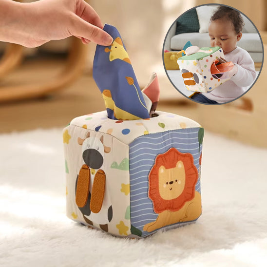 Boîte à mouchoirs Montessori bébé
