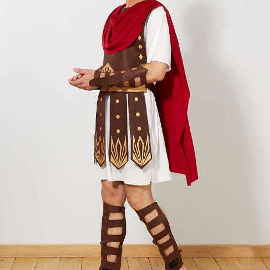 Costumes de bal pour adultes hommes et enfants guerriers romains césar