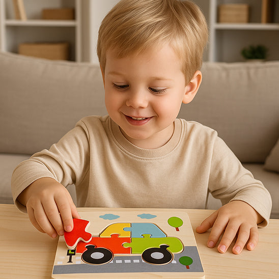 Puzzle 3D en bois pour bébé