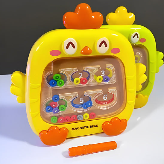 Labyrinthe magnétique avec chiffres de couleur, stylo, jeux de perles mobiles, motricité Fine, jouets éducatifs pour enfants, cadeau Jeux de tri Montessori