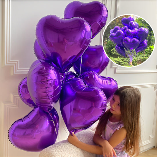 Ballons gonflables 18 po. en aluminium en forme de cœur rouge pour la Saint-Valentin