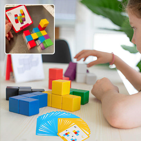 Jeu de société famille blocs Montessori