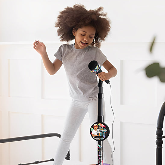 Microphone de karaoké avec support pour enfants