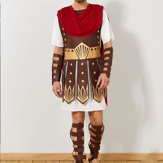 Costumes de bal pour adultes hommes et enfants guerriers romains césar