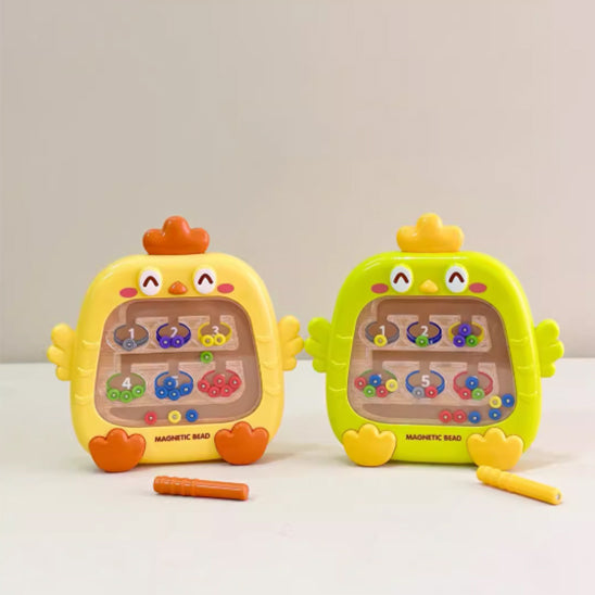 Labyrinthe magnétique avec chiffres de couleur, stylo, jeux de perles mobiles, motricité Fine, jouets éducatifs pour enfants, cadeau Jeux de tri Montessori