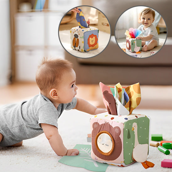 Boîte à mouchoirs Montessori bébé