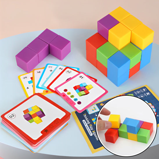 Jeu de société famille blocs Montessori