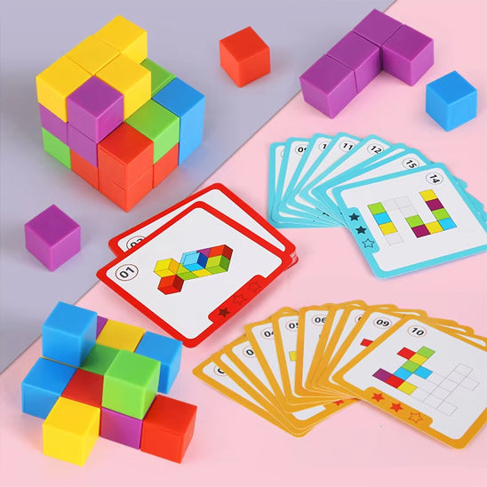 Jeu de société famille blocs Montessori