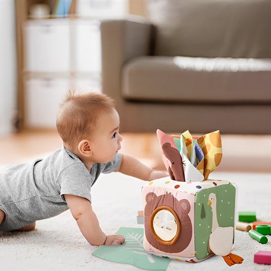 Boîte à mouchoirs Montessori bébé