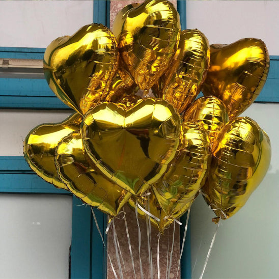 Ballons gonflables 18 po. en aluminium en forme de cœur rouge pour la Saint-Valentin