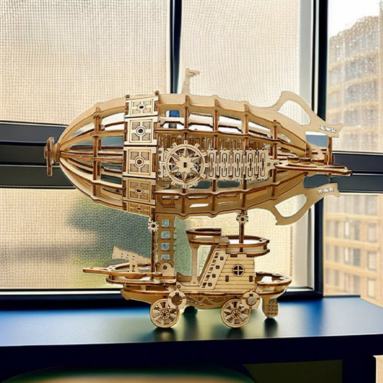 Puzzle 3D dirigeable en bois "Airship"