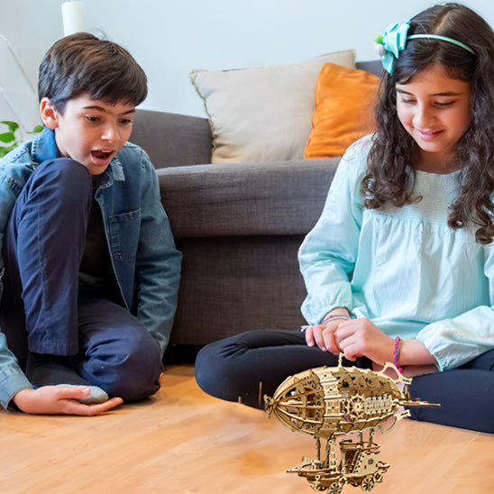 Puzzle 3D dirigeable en bois "Airship"