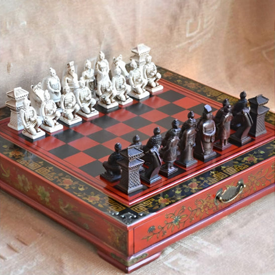 Collection Vintage d'échecs 26x26cm(10.24 pouces)